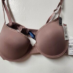 NEW Nautica Intimates Super Soft Light Lift Bra 36c Brown Seamless Lilac style